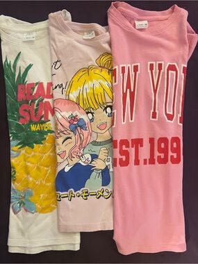 ZaraGilrs  Graphic Tee - New York EST.199 (Pink)